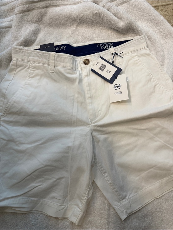crown & ivy Other - crown & ivy White Flat-Front Men’s Shorts